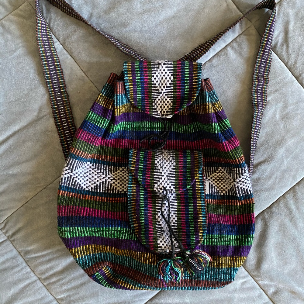 Serape Drawstring Backpack - image 1